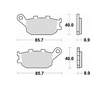 742CM56 Street Sintered Brake Pad 742CM56 Street Sintered Brake Pad